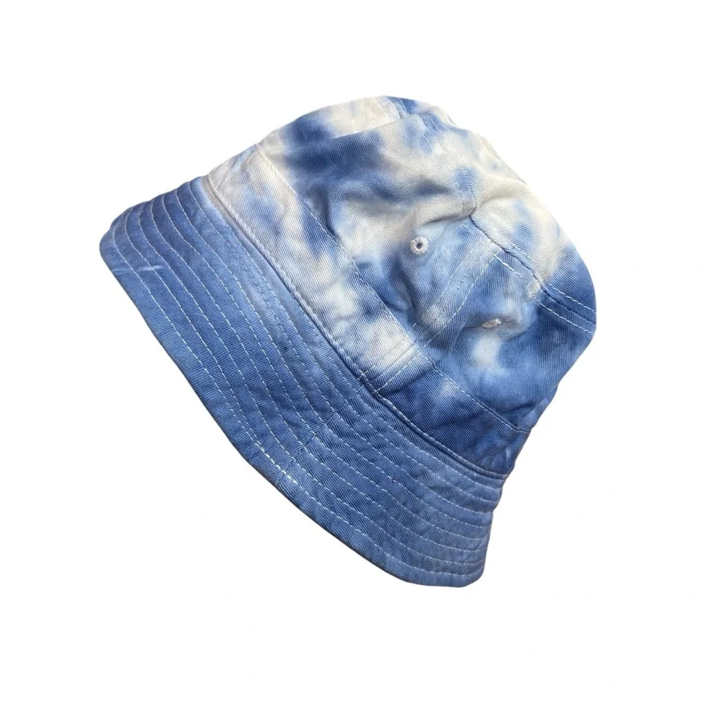 CHOK-LIDS Blue Tie-Dye Cotton adult Bucket Hat